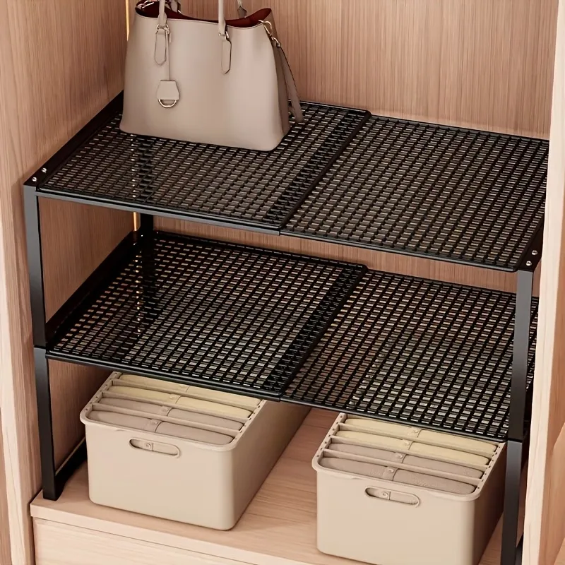 Stackable Closet Shelf Organizer