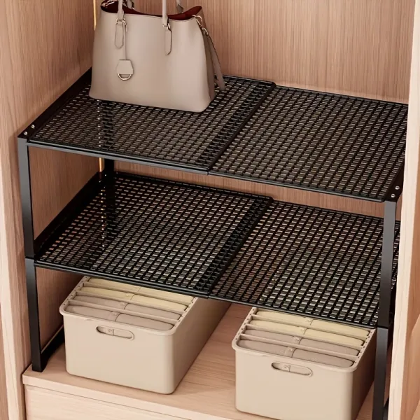 Stackable Closet Shelf Organizer