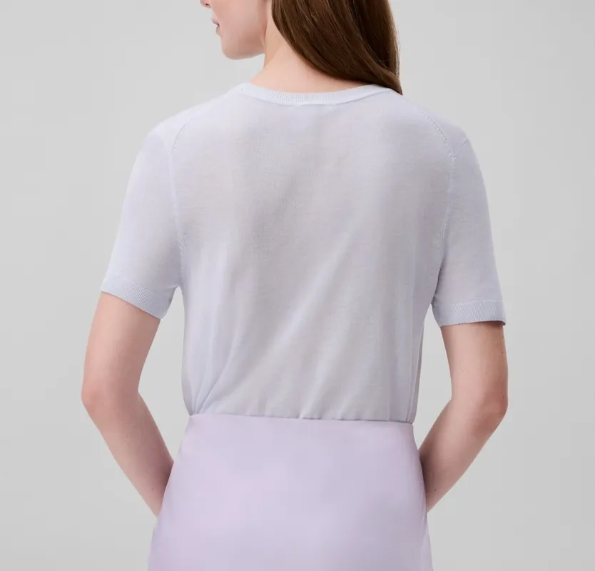 Crew Neck Short Sleeve Sweater