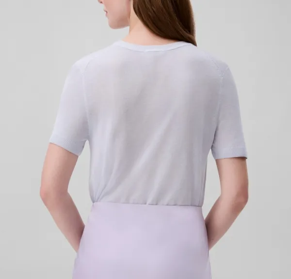 Crew Neck Short Sleeve Sweater