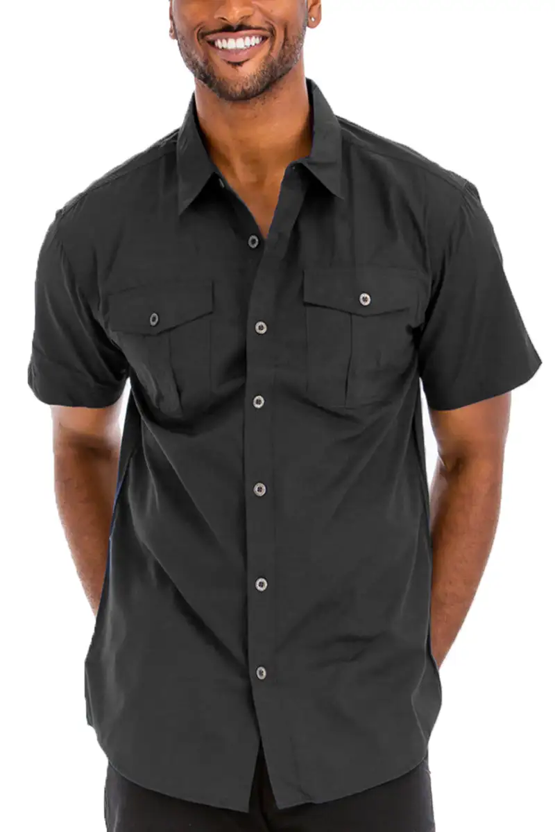 Two Pocket Button-Up Shirt