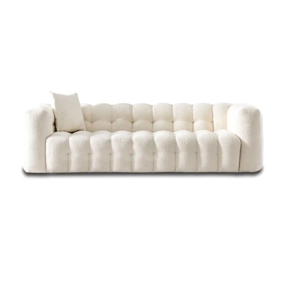 Chesterfield Tufted Boucle Sofa