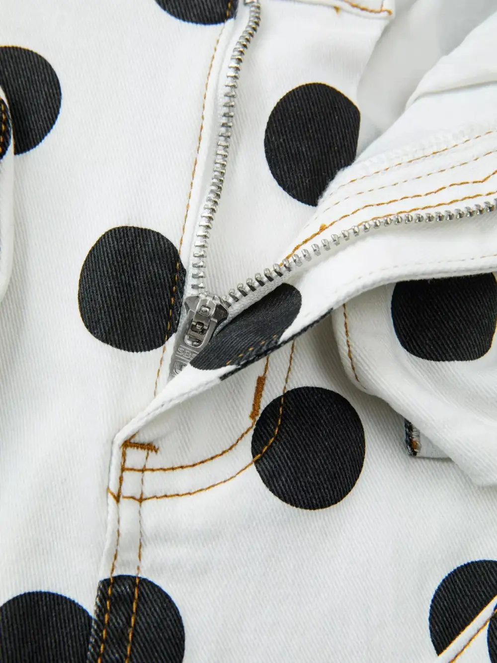 Polka Dot High Waist Jeans