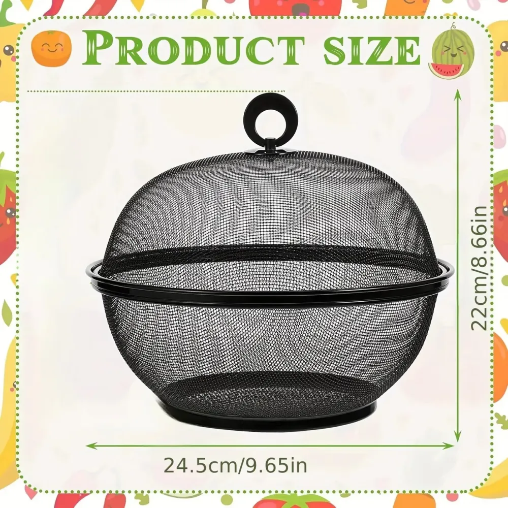 Mesh Fruit Basket with Cover