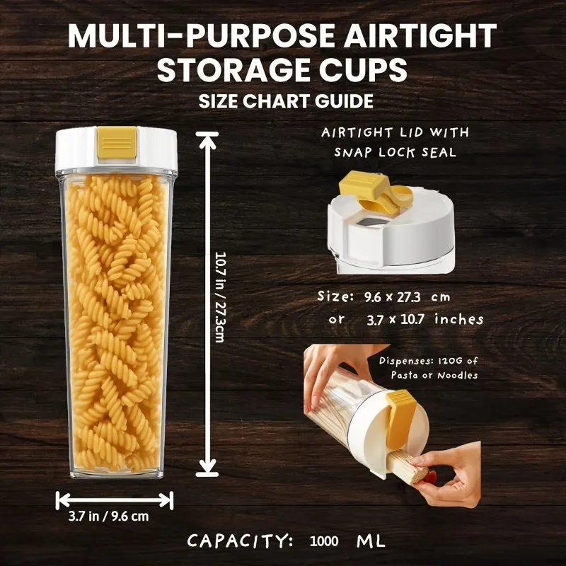 Transparent Noodle Storage Jar