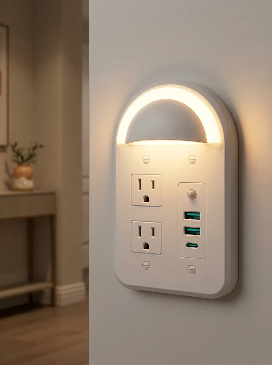Modern Arch Sensor LED Outlet Cover