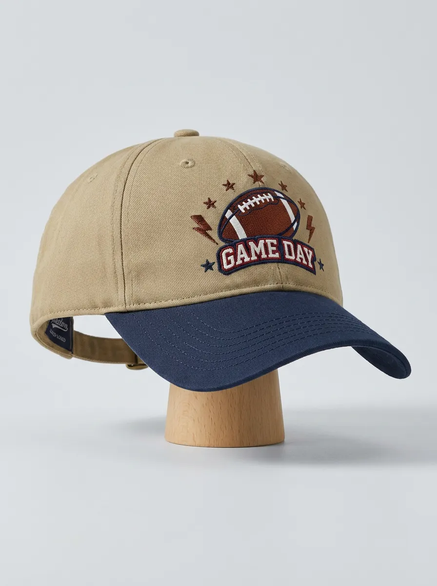 Unisex American Football Fan Game Day Embroidered Baseball Cap