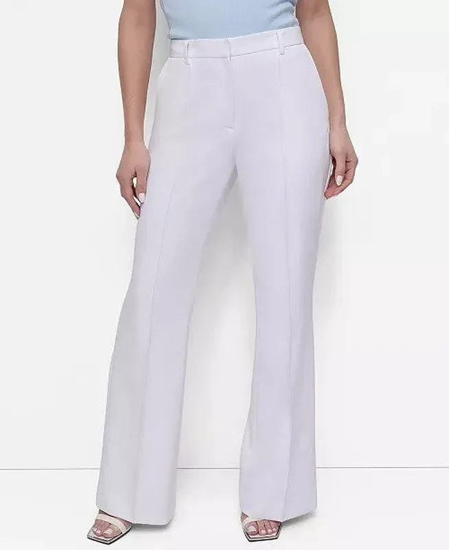 Belt Loop Pocket Flare Leg Pants