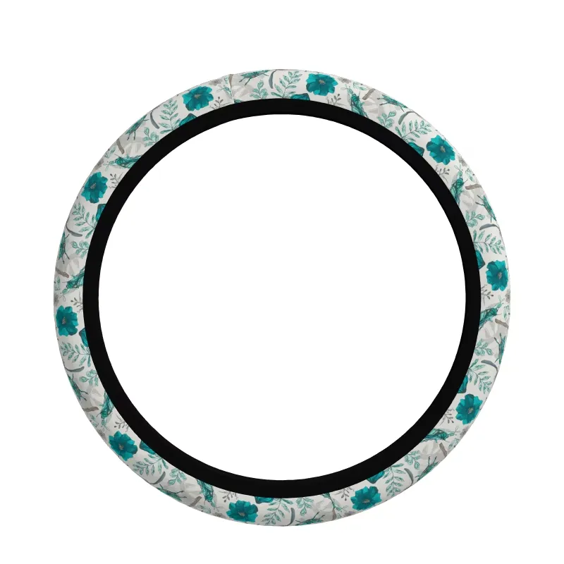 Floral Car Steering Wheel Cover