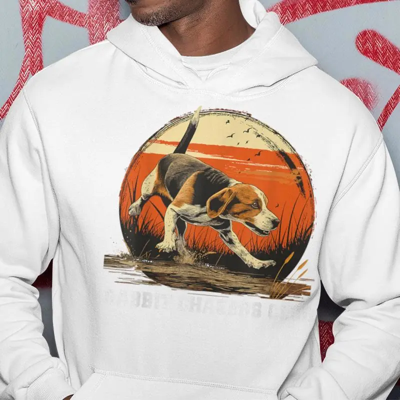 Dog Hunter Rabbit Chasers Club Beagle Hunting Hoodie