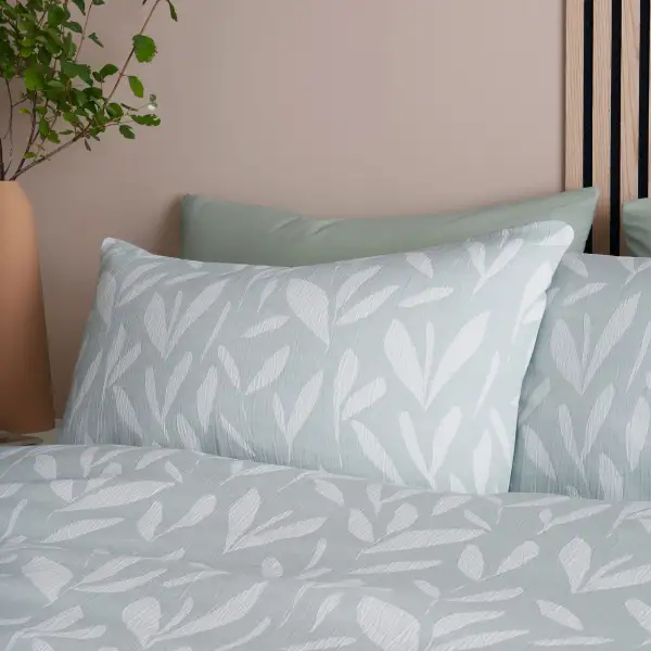 Reversible Leaf Duvet Cover Set