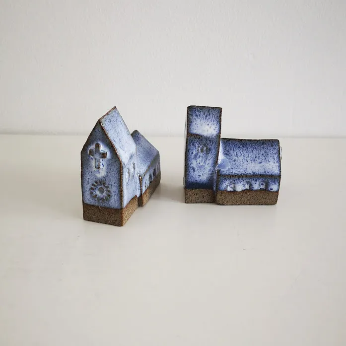 Handcrafted Ceramic Church Ornament