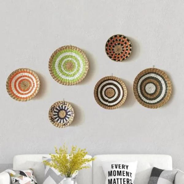 Woven Rattan Home Storage Rack