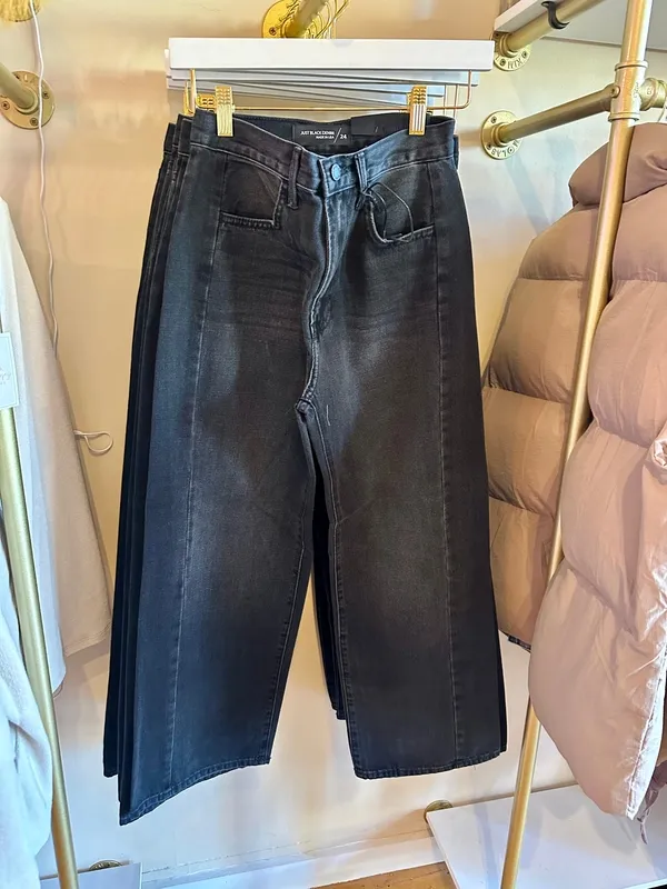 Blue Wide Leg Barrel Jeans