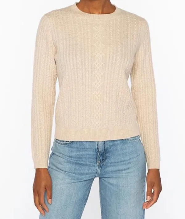 Micro Cable Knit Sweater