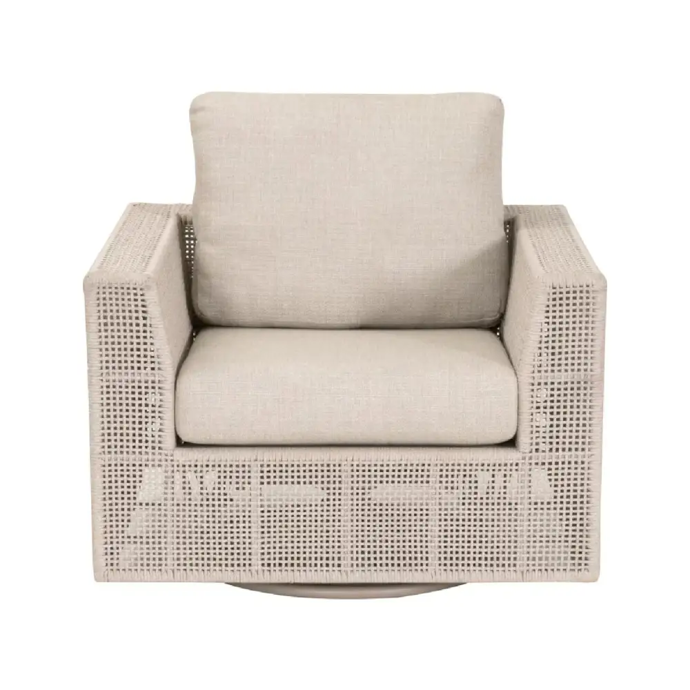 Flat Rope Outdoor Swivel Chair