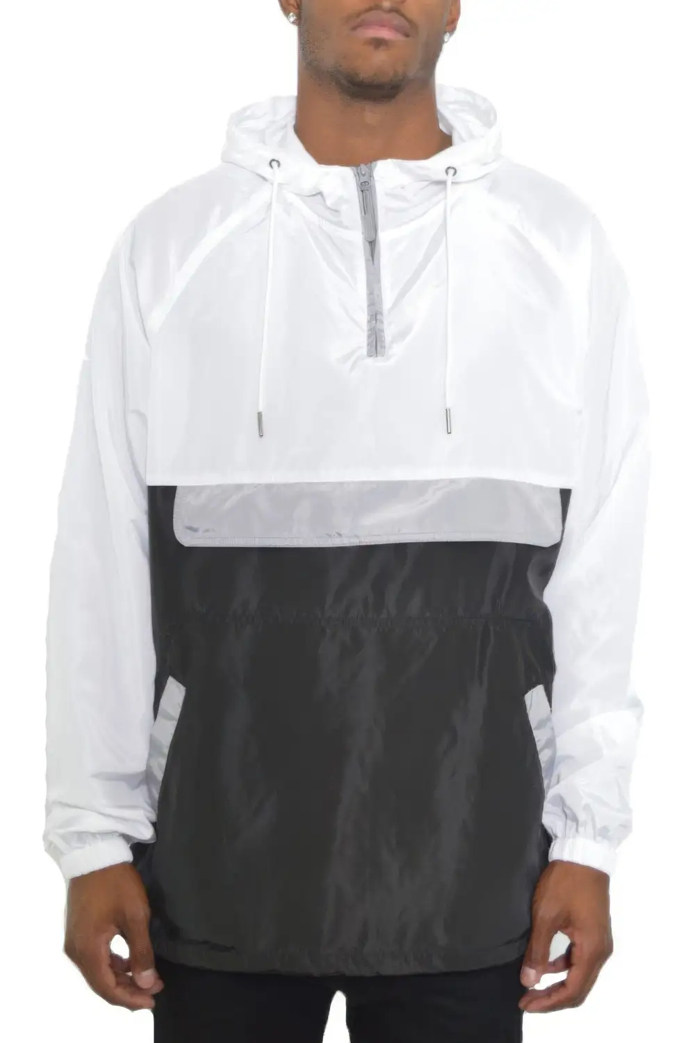 Classic Color Block Pullover Anorak Jacket