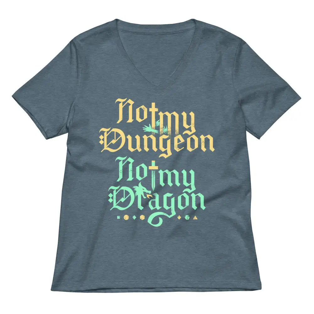 Dungeon Dragon V Neck Tee