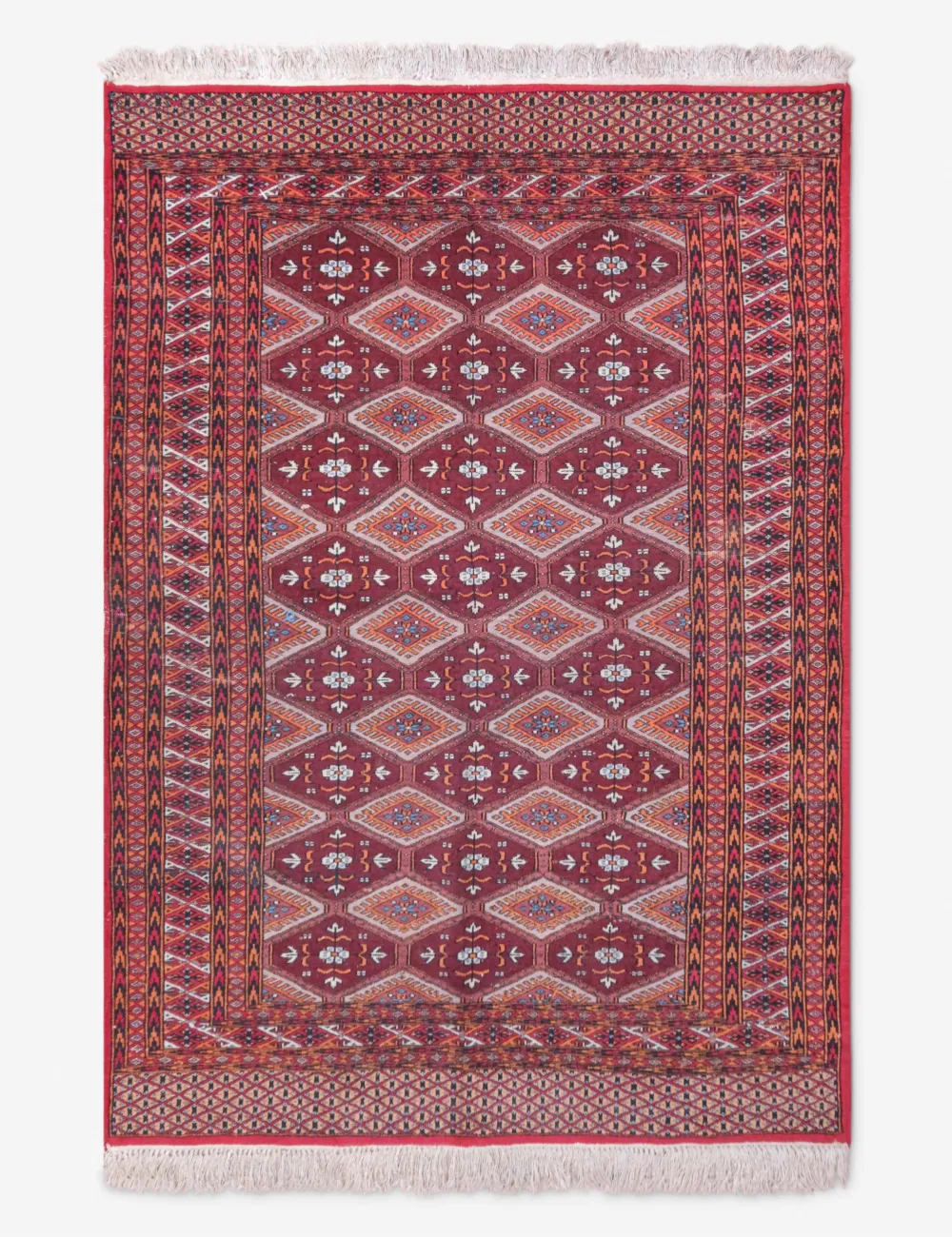 Artisan Warm Moroccan Inspired Hand Knotted Wool Area Rug