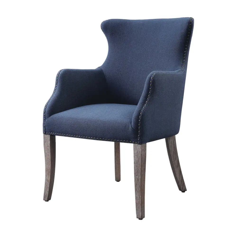 Linen Wingback Chair
