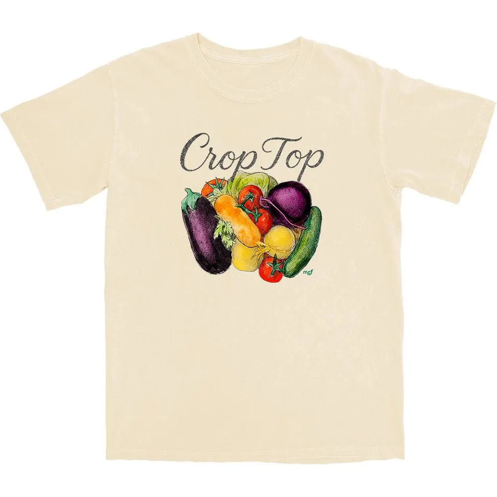 Casual Cropped Graphic Tee