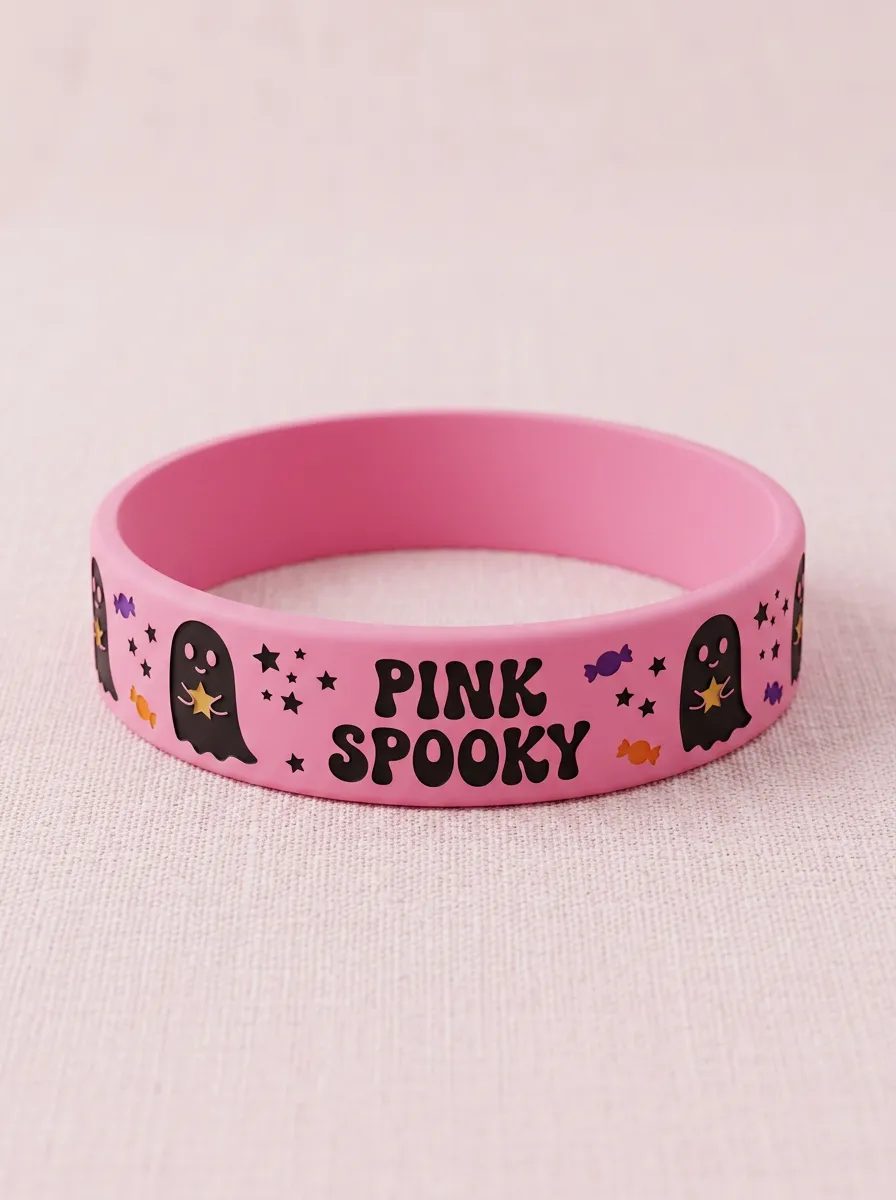 Cute-Spooky Ghost Spooky Halloween Graphic Wristband