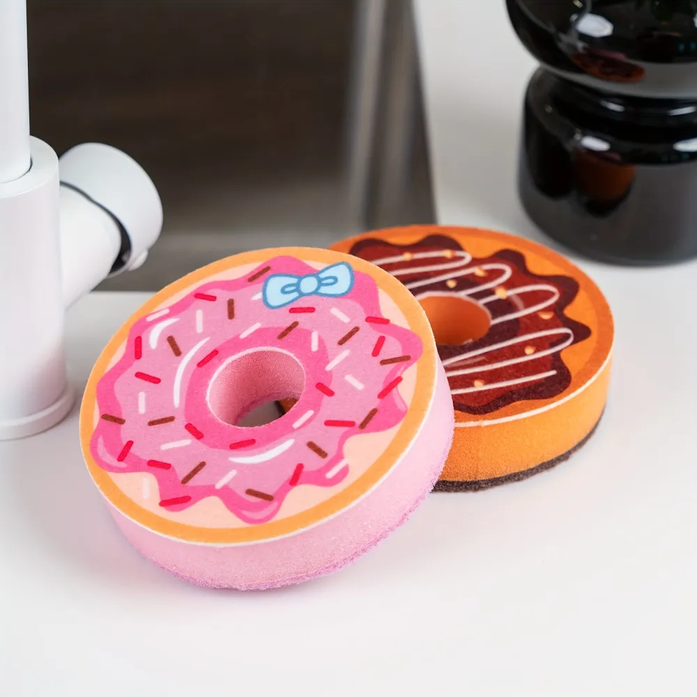 4 Pcs Cute Dessert Dish Washing Sponges