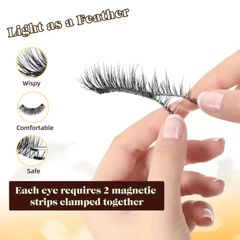 Glue-Free Wear Magnetic False Lashes
