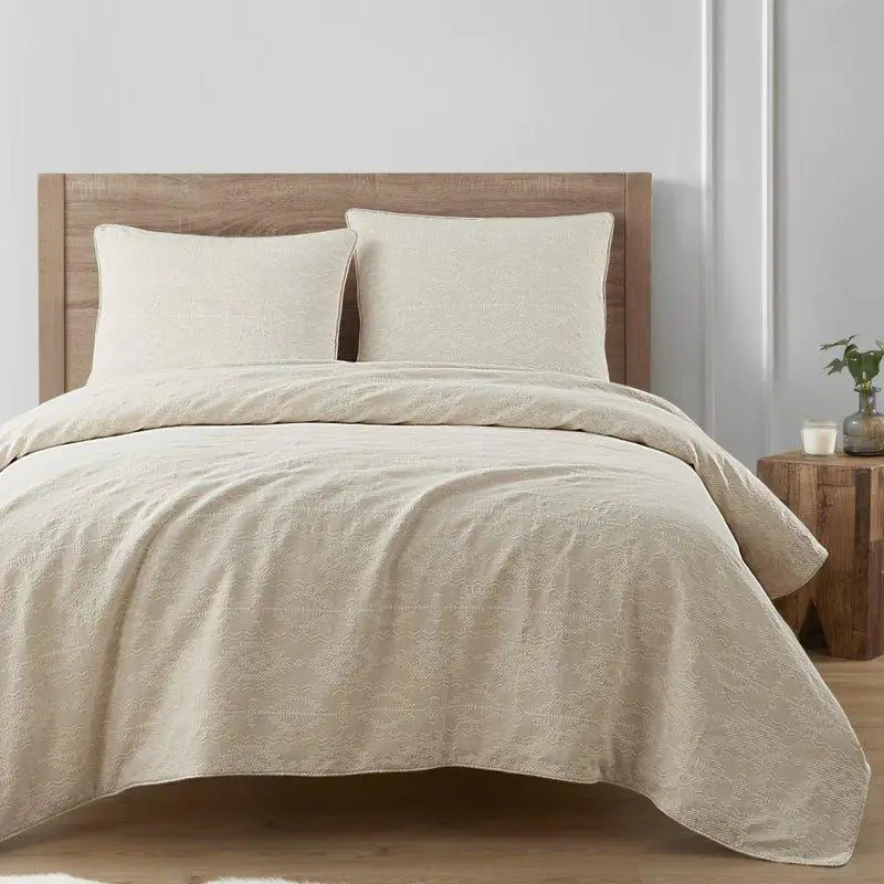 Refined Matelasse Geometric Duvet Cover Set