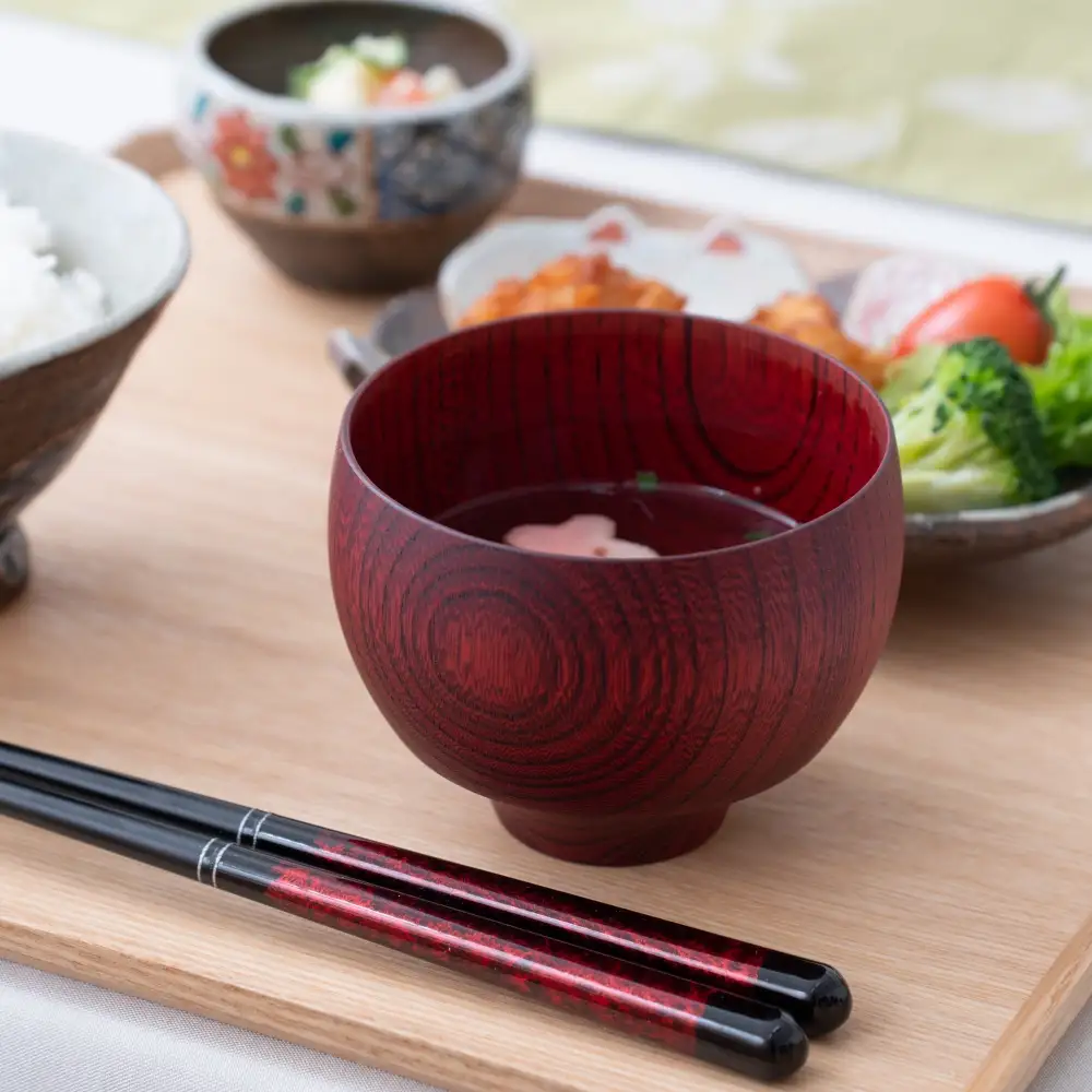 Wood-Grain Soup Bowl