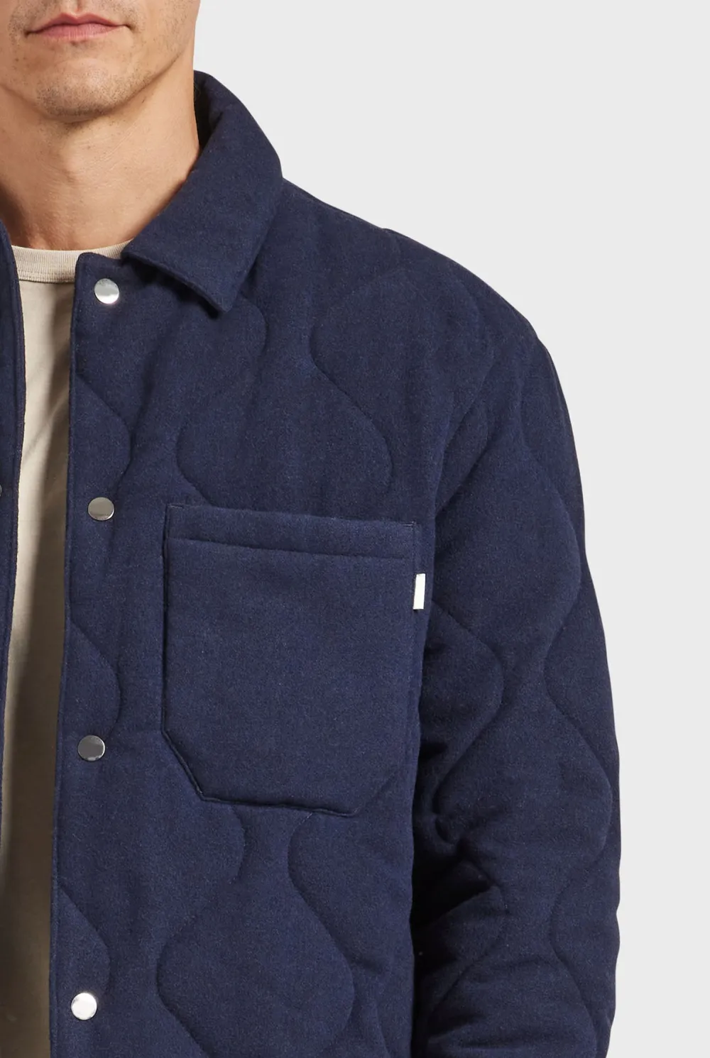 Quilted Plaid Flannel Overshirt Jacket