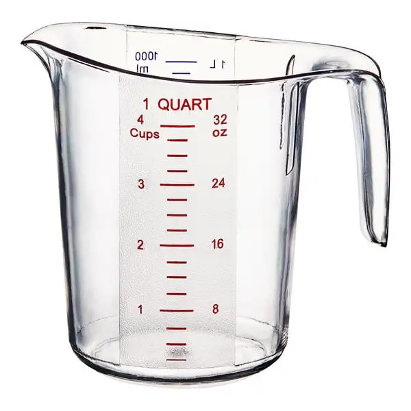 Plastic Measuring Cup with Graduations