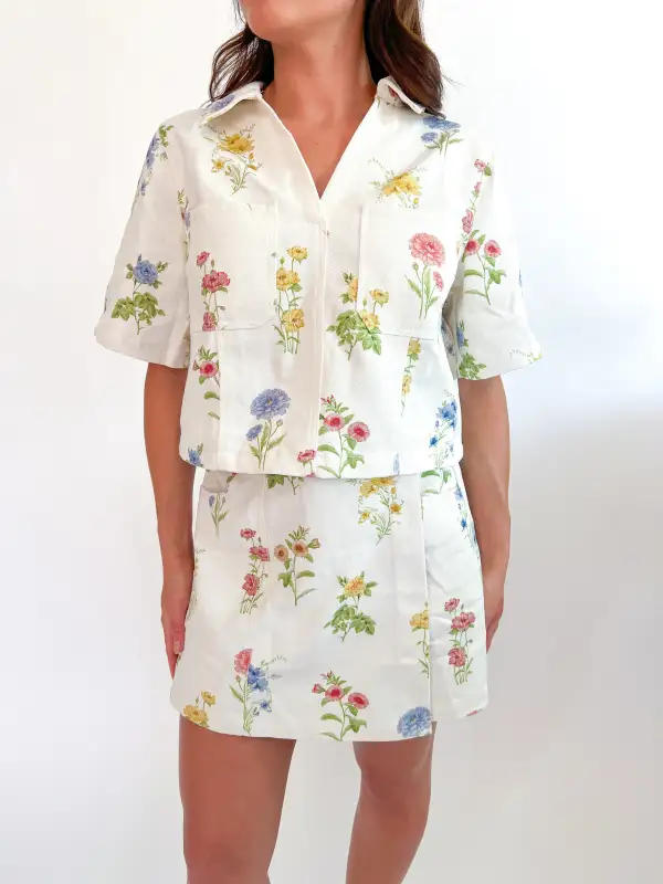 Floral Mini Skort