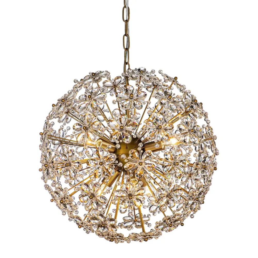 Suspended Metal Frame Ceiling Chandelier