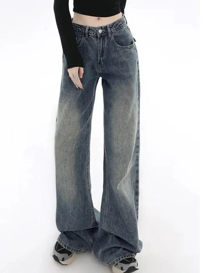 Vintage Flap Detail Boyfriend Jeans