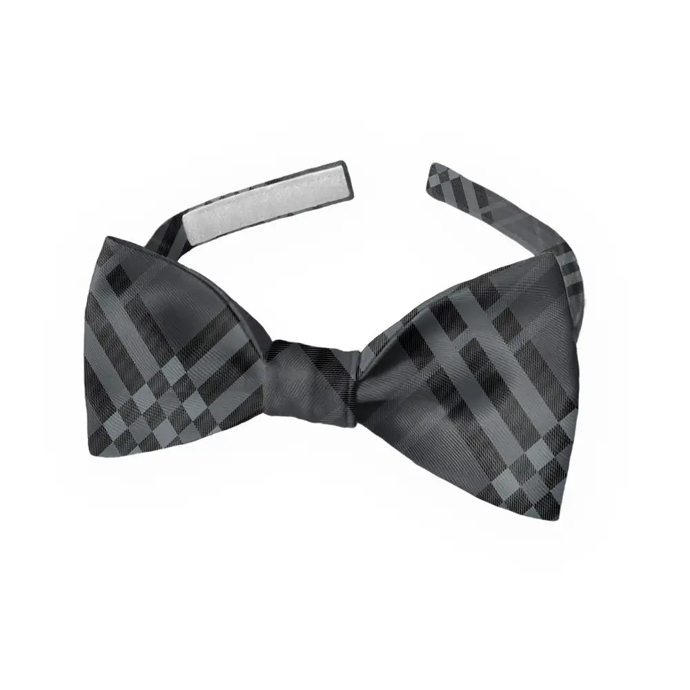 Cincy Plaid Motif Bow Tie
