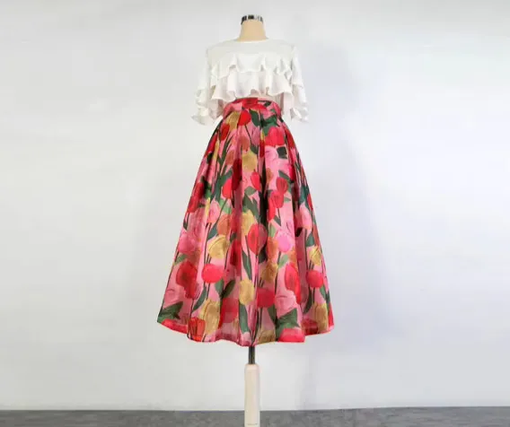Versatile Campus Everyday Casual Polyester Skirt