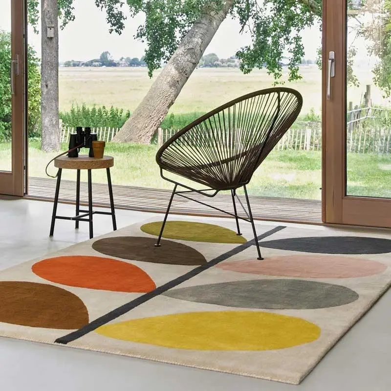 Wool Tufted Bohemian Area Rug