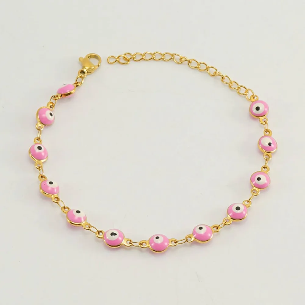 Metal Round Charm Bracelet