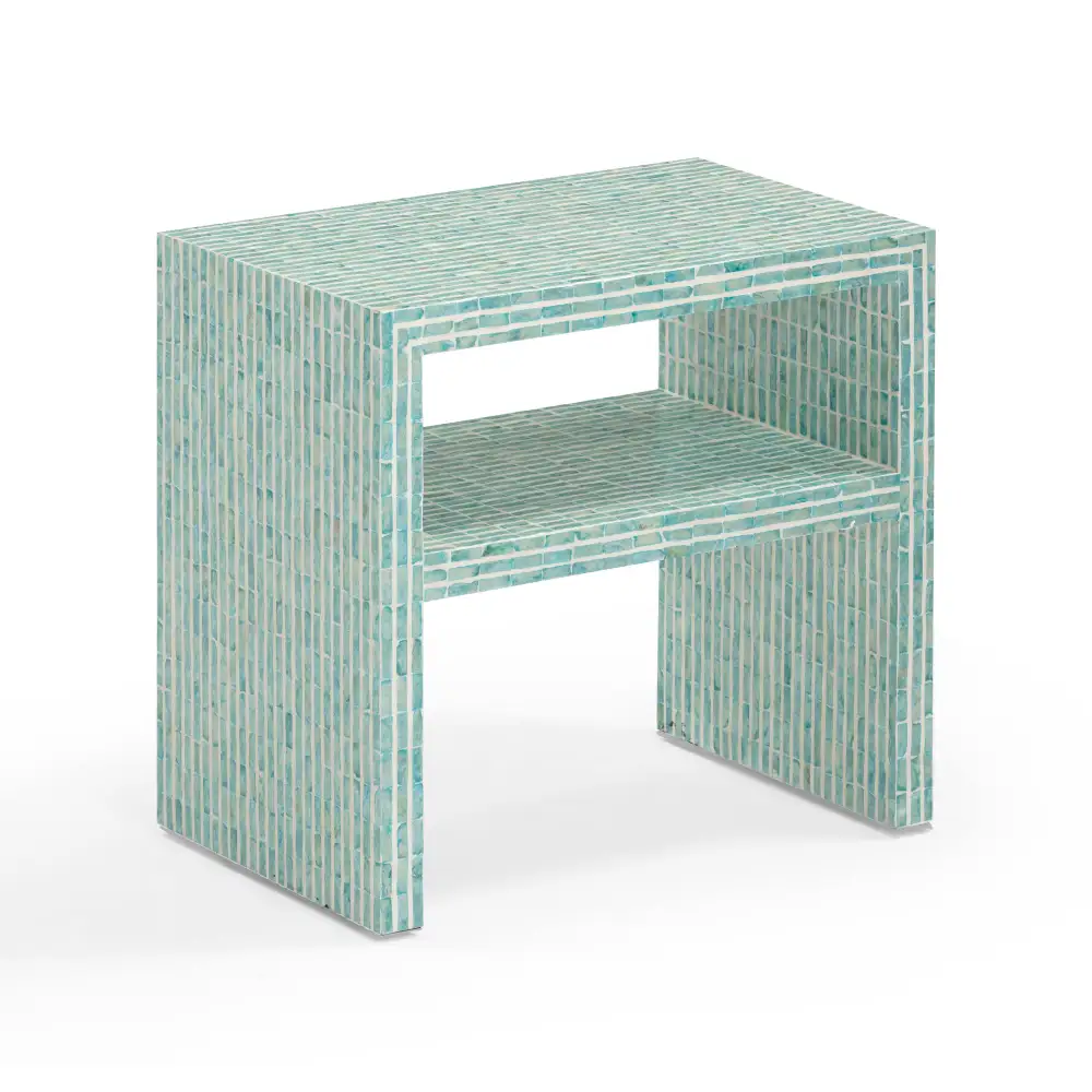 Storage Capiz Shell Nightstand