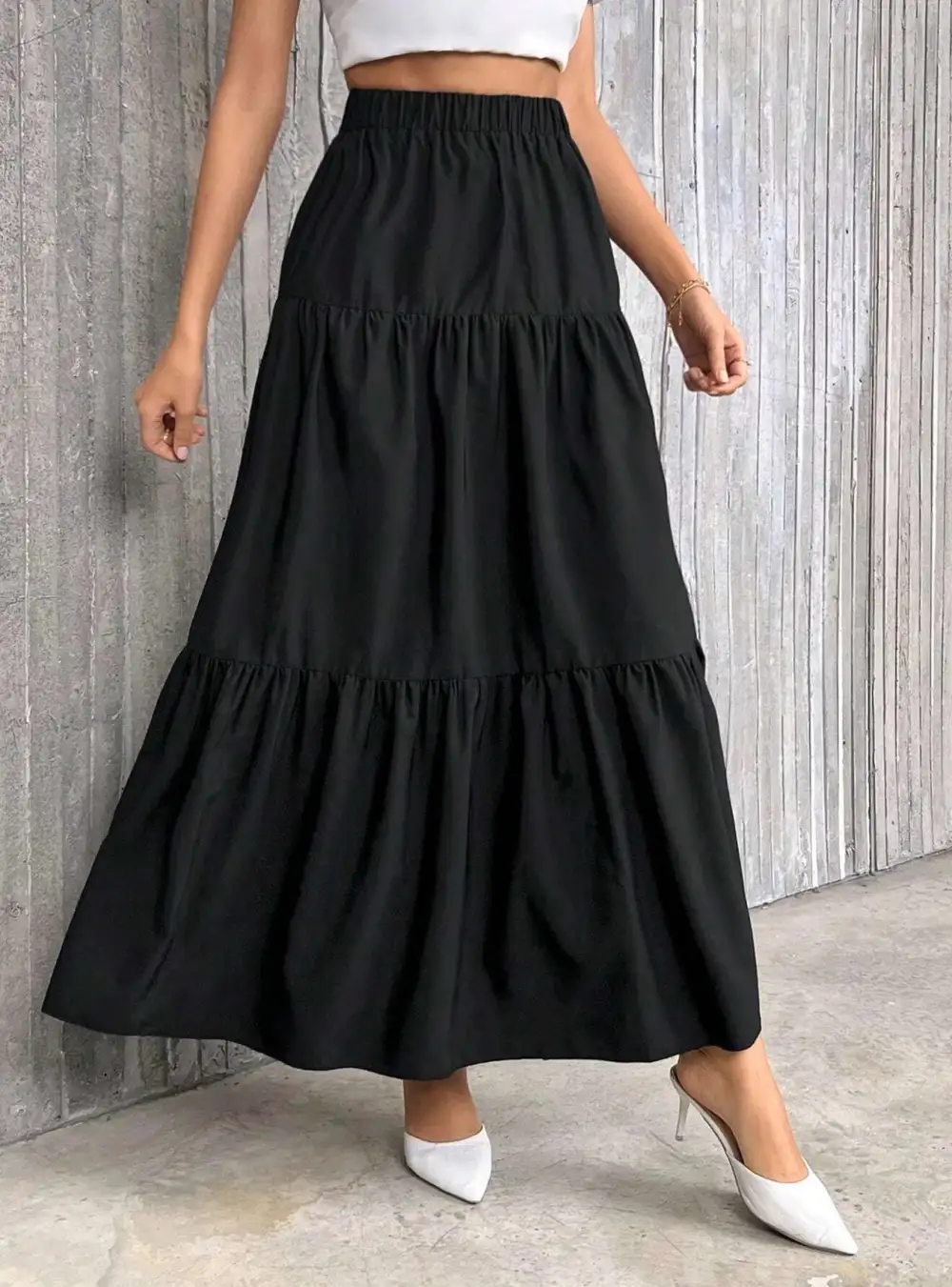 Simple High Waist Skirt