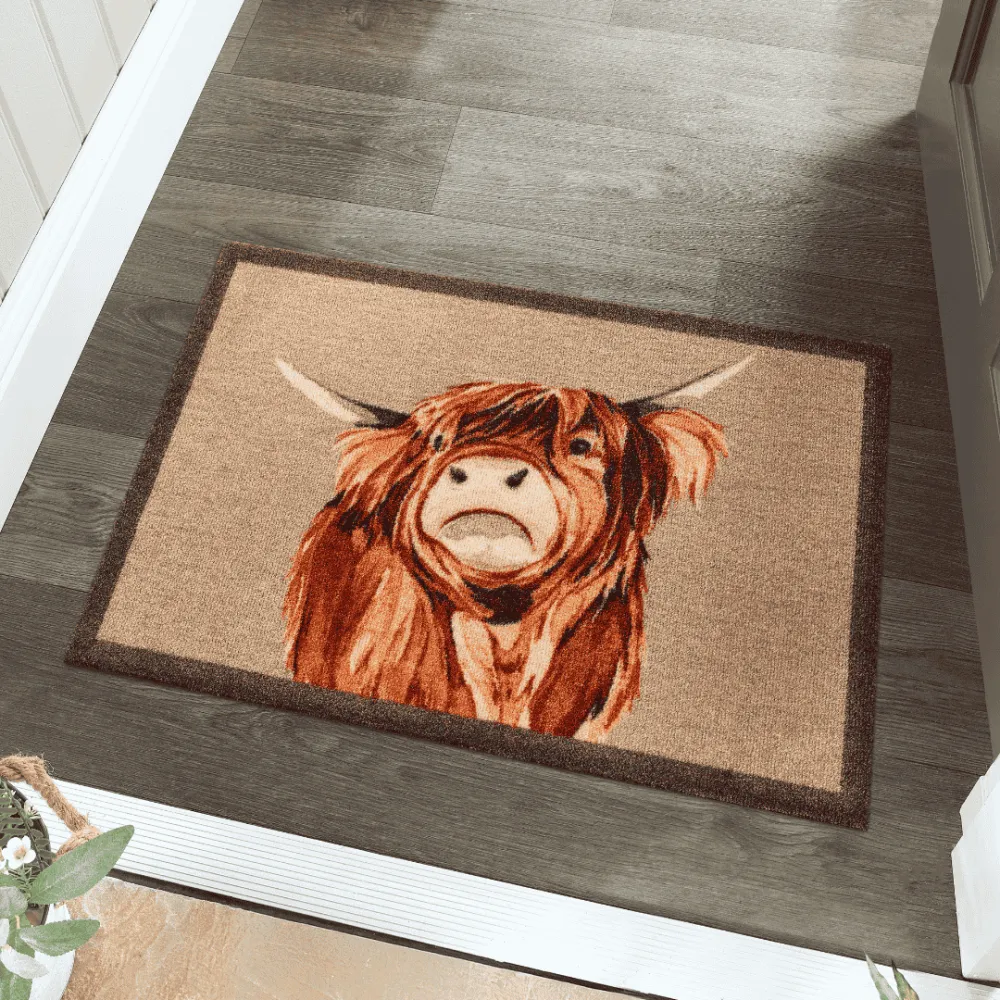 Highland Cow Door Mat