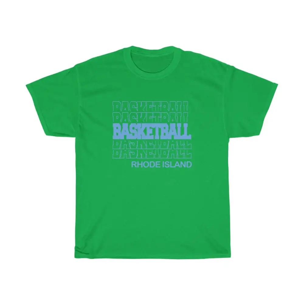 Basketball Rhode Island in Modern Stacked Lettering