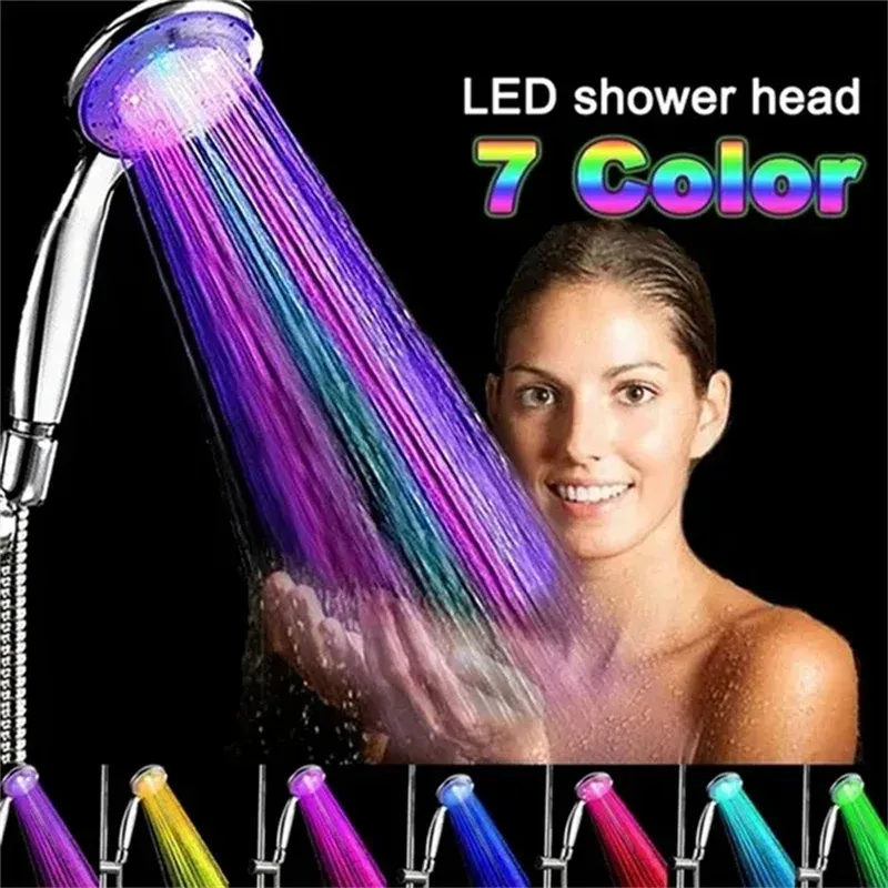 High Pressure Shower Head with Colors Changing LED