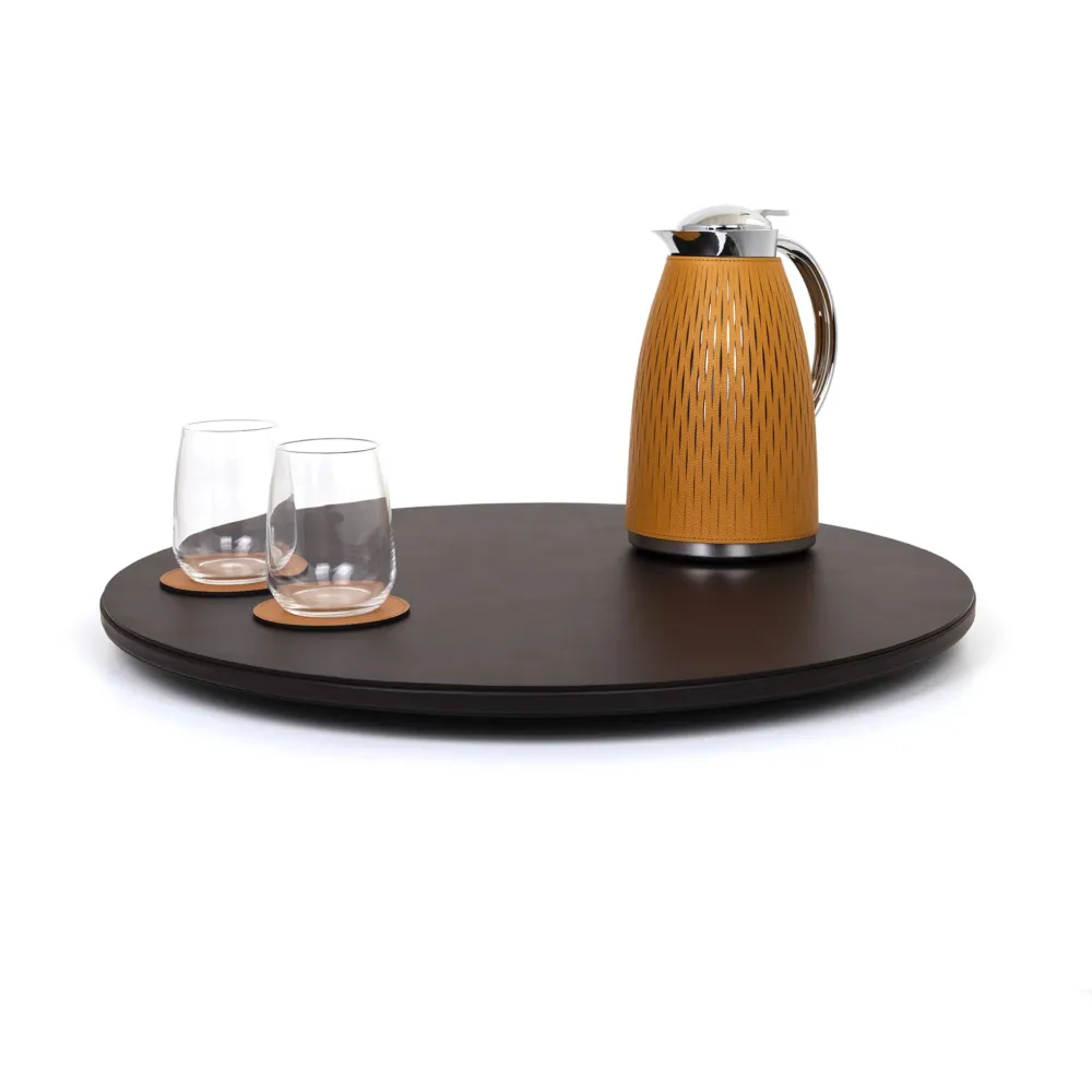 Calf Leather Lazy Susan