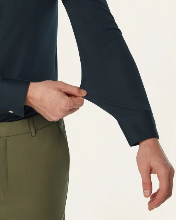 Knit Non-Iron Shirt Navy