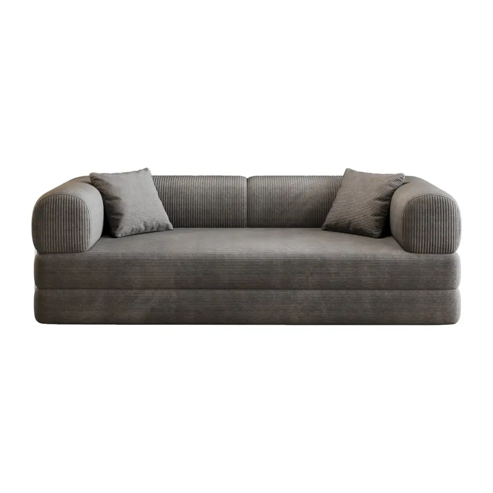 Deep-Seat Fabric Sofa