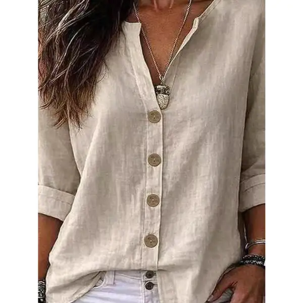 Soft Button Up Long Sleeve Shirt