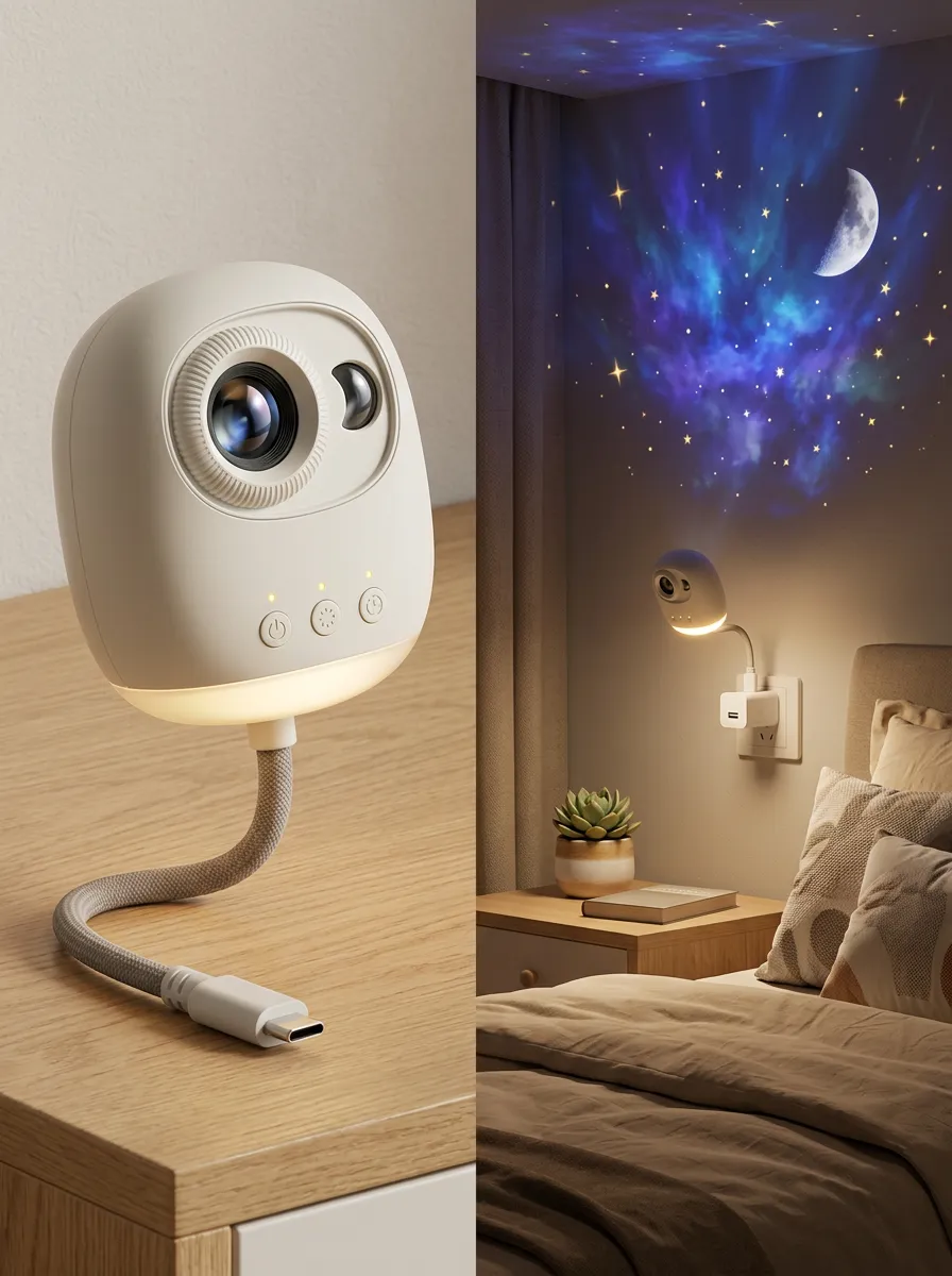Celestial Galaxy Starry Sky Moon Projector Night Light