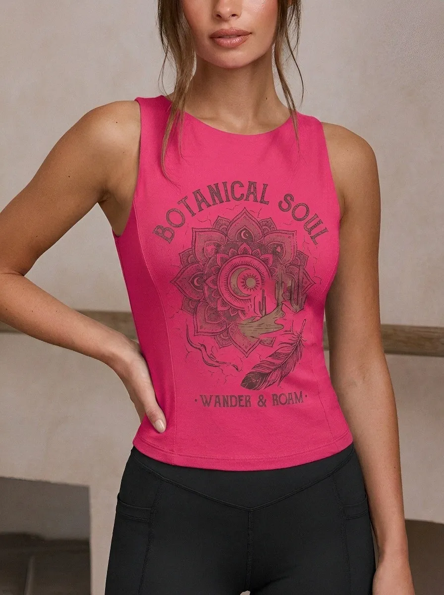 Botanical Soul Mandala Tank Top